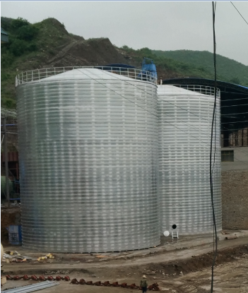 锡林郭勒粮食钢板仓的安装全过程不用热焊接